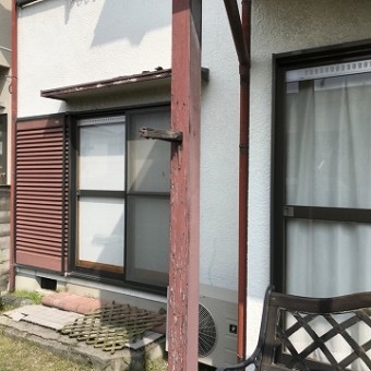 劣化した木部