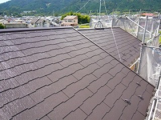 屋根施工後