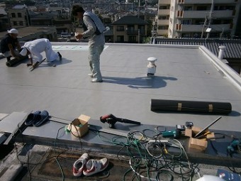 塩ビシート貼り