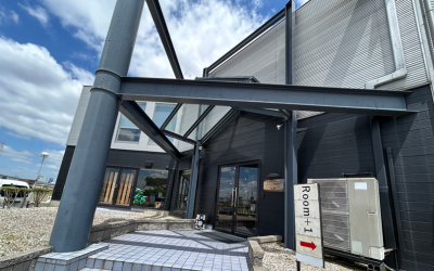 大和郡山市店舗の鉄骨塗装工事完了