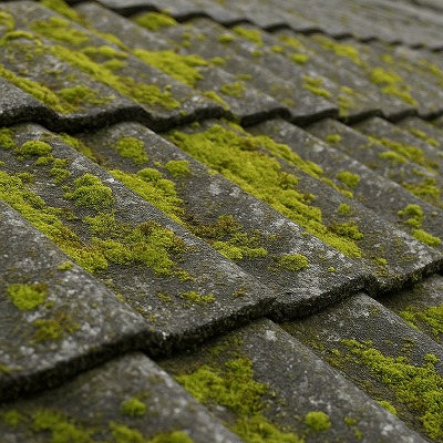 コケ・カビの大量発生（防水切れのサイン）