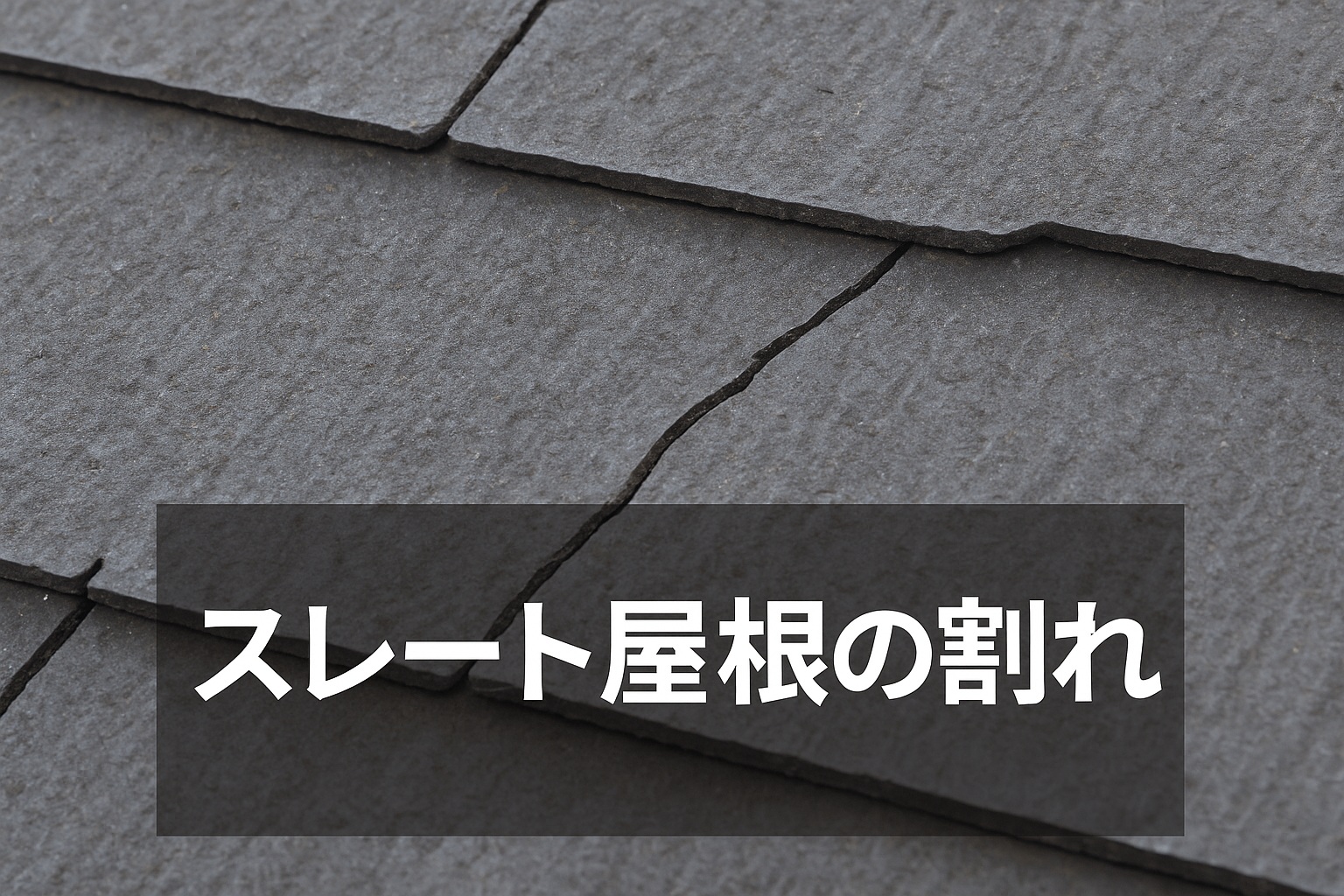 スレート屋根の割れ・欠け