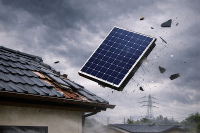 朝日ソーラーパネル台風・強風時の落下リスク