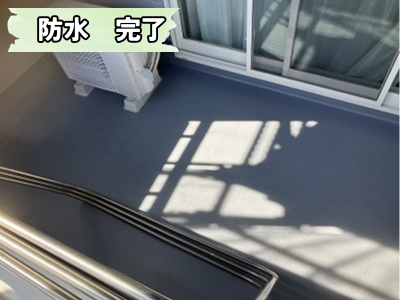 生駒市 FRPトップコート施工完了