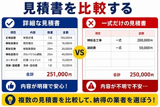 奈良市 屋根工事の見積比較