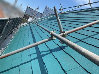 広陵町で遮熱塗料により美しく仕上がった屋根塗装工事