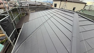 生駒市屋根カバー工事完了