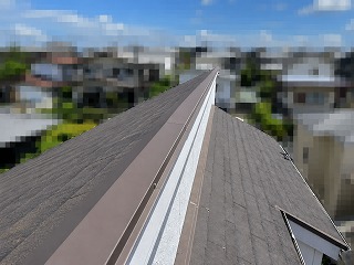 奈良市 棟板金交換完了