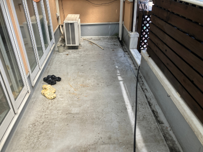 広陵町ベランダ防水前