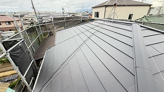 完成した屋根全景
