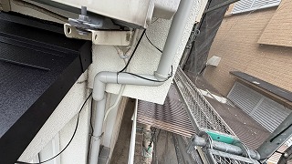 交換後の竪樋