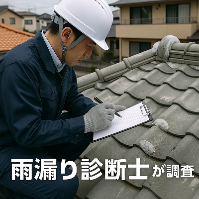奈良市で雨漏りでお困りの方は雨漏り診断士が調査します