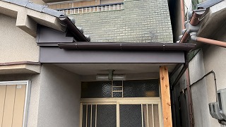 大和郡山市 破風板を板金で耐久性向上