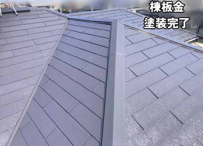 大和郡山市で棟板金塗装工事完了