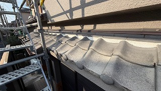 軒先漆喰の施工後