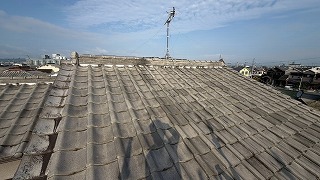 奈良市瓦屋根漆喰劣化