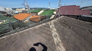 棟撤去後の屋根