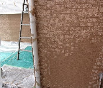 外壁WBアート中塗りガラ付け