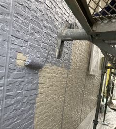 外壁　上塗り1回目塗装