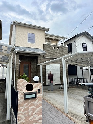 奈良市外壁・屋根塗装工事完了後の外観