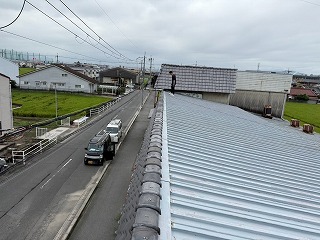 屋根全体の確認状況