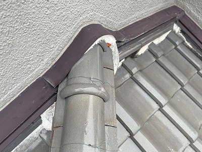 隅棟まわりの剥がれ