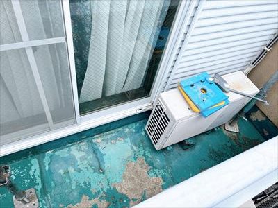 ベランダ洗浄完了