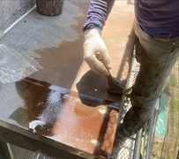 錆転換剤塗り