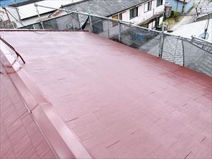 屋根　塗装完了