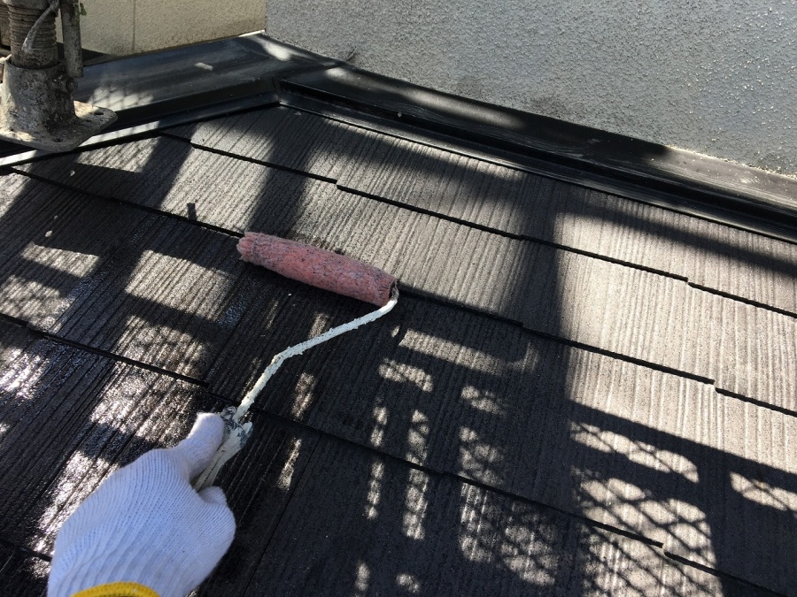 下屋根シーラー塗布