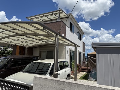 大和郡山市に築年数２５年の住宅の屋根・外壁・ベランダの現場調査！