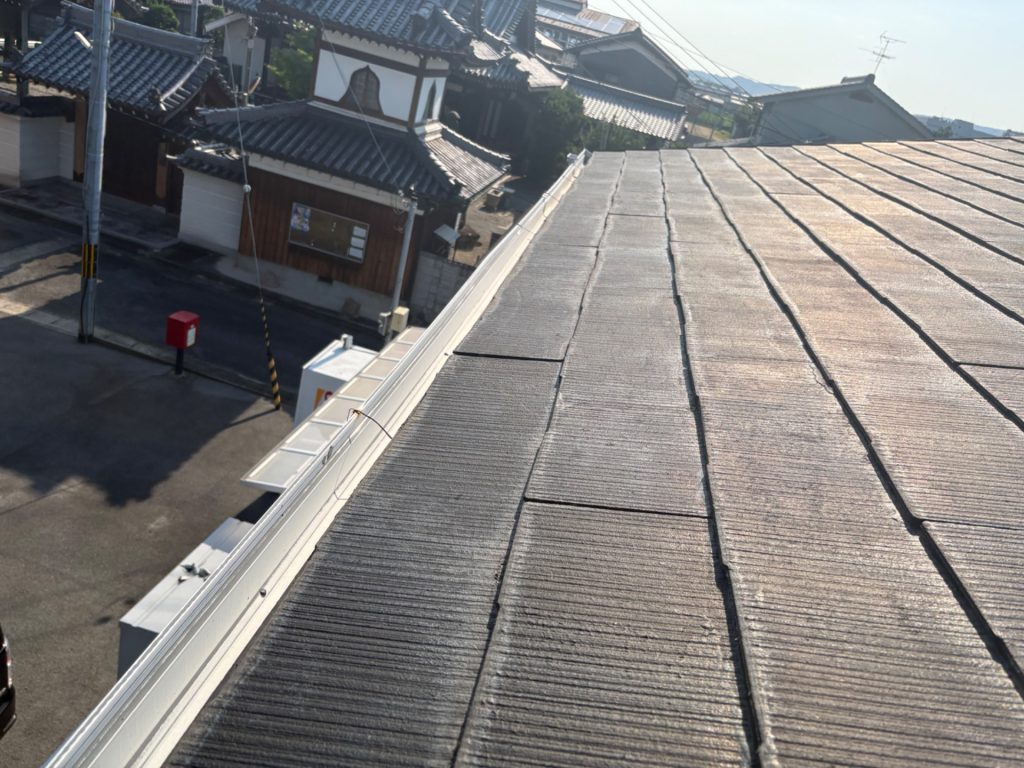 軒先側から見た屋根劣化