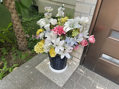 安堵町のお客様の花