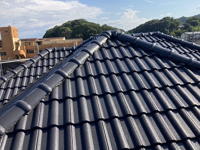 屋根塗装工事完了