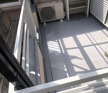 ベランダ　防水完了