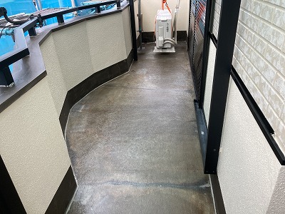 ベランダFRP防水樹脂完了