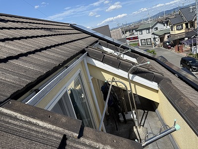 奈良市モニエル瓦劣化