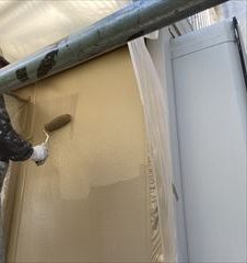 外壁　上塗り2回目塗装