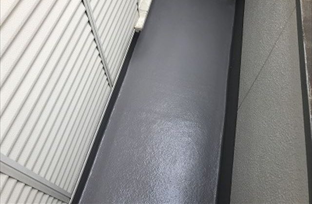 ベランダ床FRP防水完了