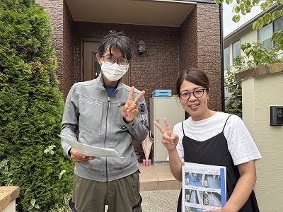 田原本町棟板金・外壁塗装のお客様の声　職人目線の提案に心から納得