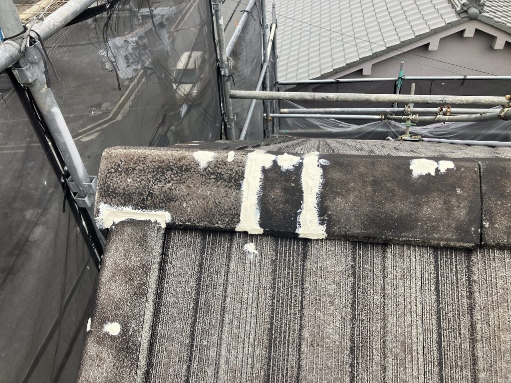 棟の補修後の状態