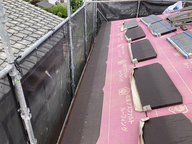 ガルバリウム鋼板の屋根取付
