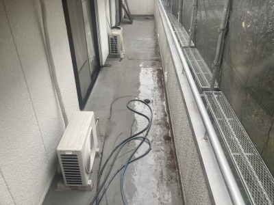 ベランダ塗装前