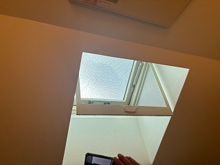 室内から見た天窓