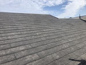 屋根の高圧洗浄完了