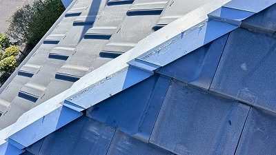 補修後の棟際確認