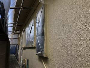外壁　上塗り１回目塗装完了
