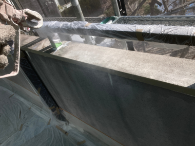 シーラー吹き付け作業