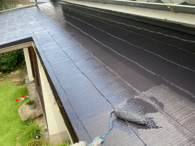 上塗り作業１回目