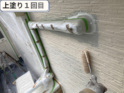 上塗り作業１回目